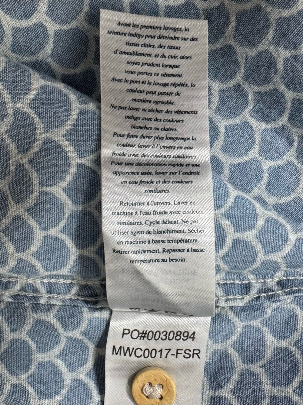 Faherty Blue and White Fish Scale Short-Sleeve Button-Down Shirt - Picture 10 of 15